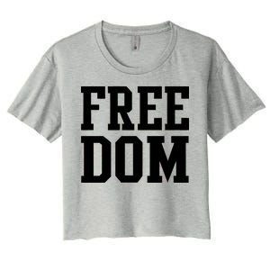 Freedom Logo Women's Crop Top Tee