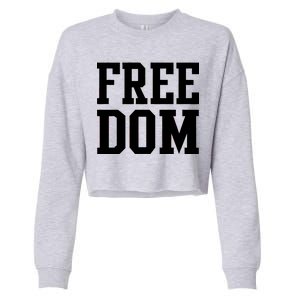 Freedom Logo Cropped Pullover Crew