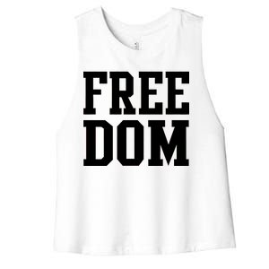 Freedom Logo Women's Racerback Cropped Tank