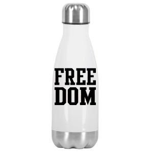 Freedom Logo Stainless Steel Insulated Water Bottle