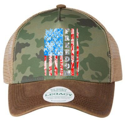 Freedom Nature USA Flag Legacy Tie Dye Trucker Hat