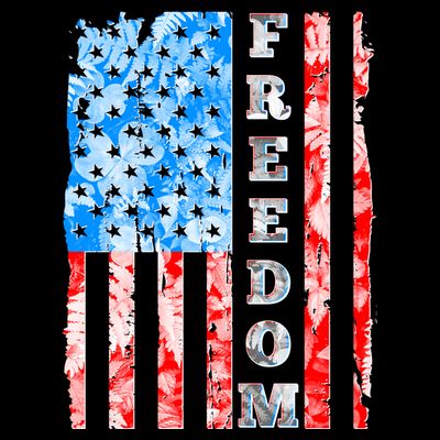 Freedom Nature USA Flag T-Shirt