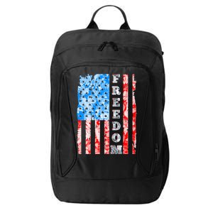 Freedom Nature USA Flag City Backpack