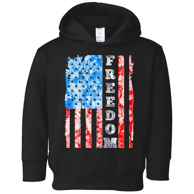 Freedom Nature USA Flag Toddler Hoodie