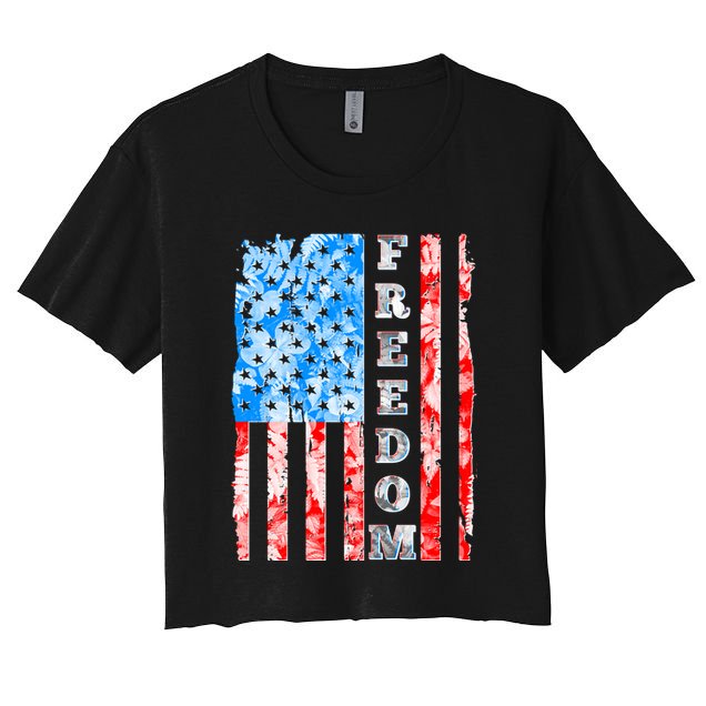 Freedom Nature USA Flag Crop Top