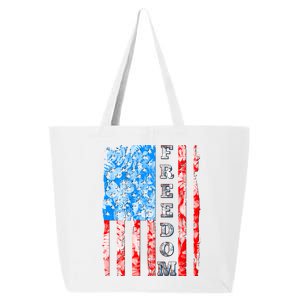 Freedom Nature USA Flag 25L Jumbo Tote