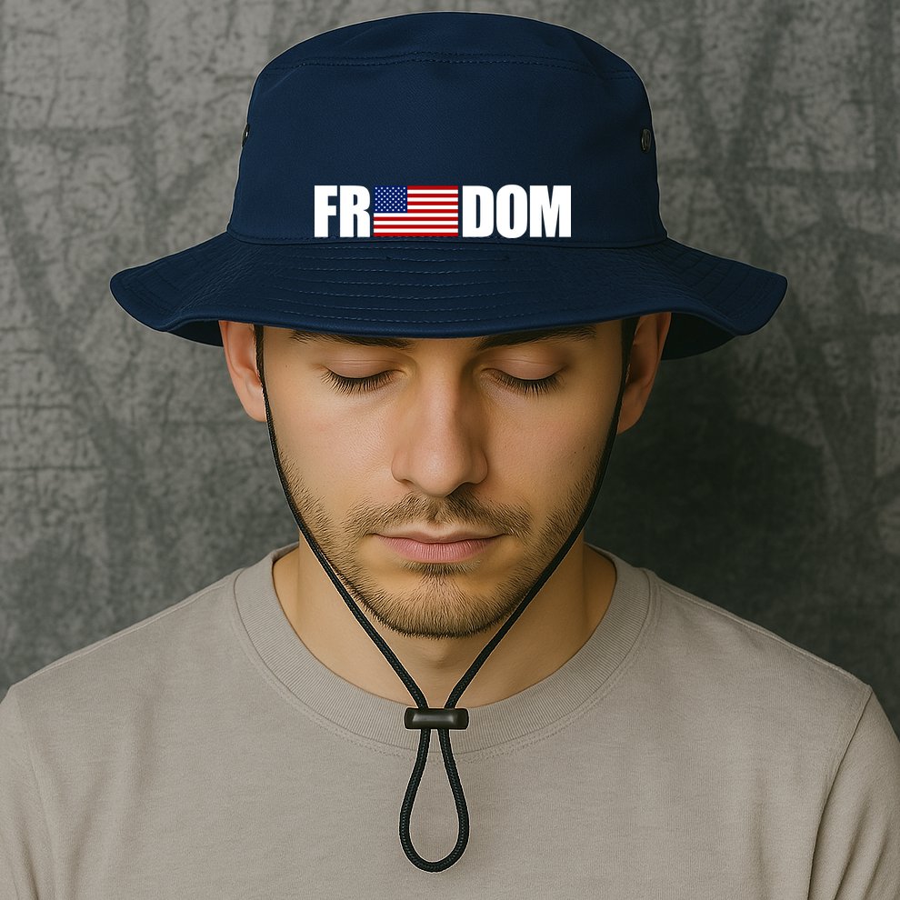 Freedom Simple Logo Bucket Hat
