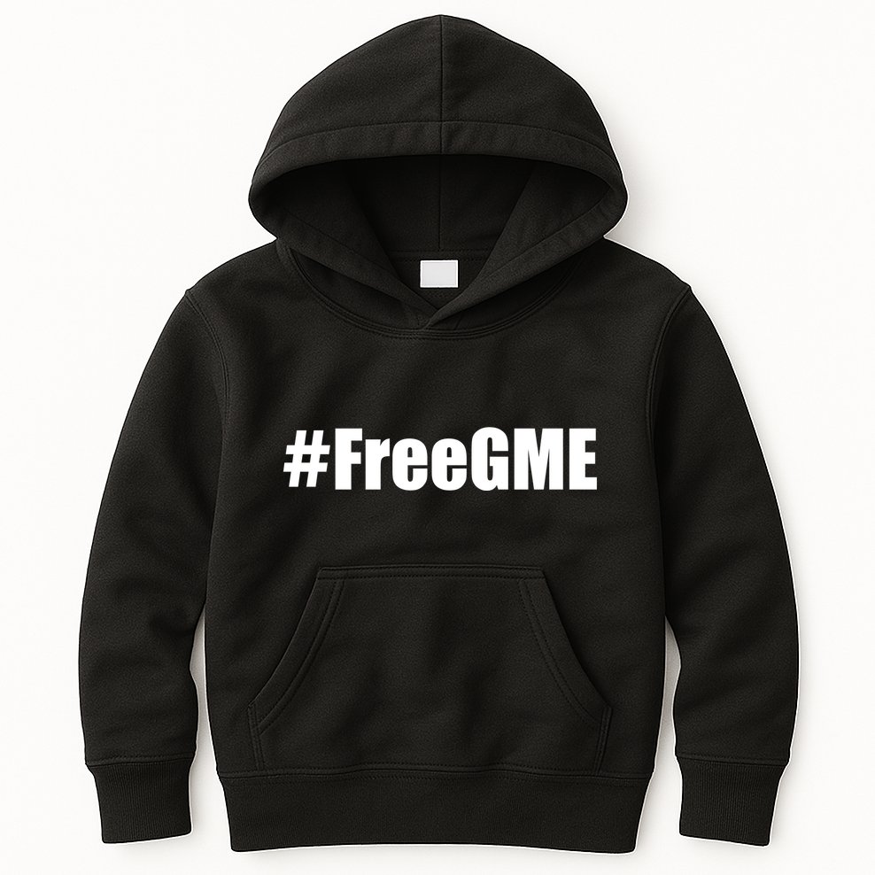 FreeGME Hashtag Stocks Gamestop Stock Market Kids Hoodie
