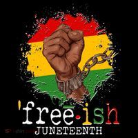 Freeish Juneteenth June 19 Fist Breaking Chains Flexfit Unipanel Trucker Cap