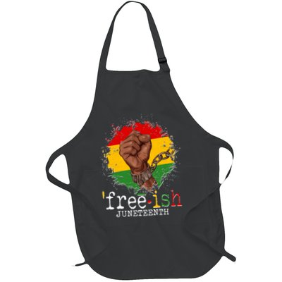 Freeish Juneteenth June 19 Fist Breaking Chains Apron