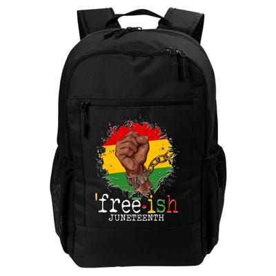 Freeish Juneteenth June 19 Fist Breaking Chains Backpack