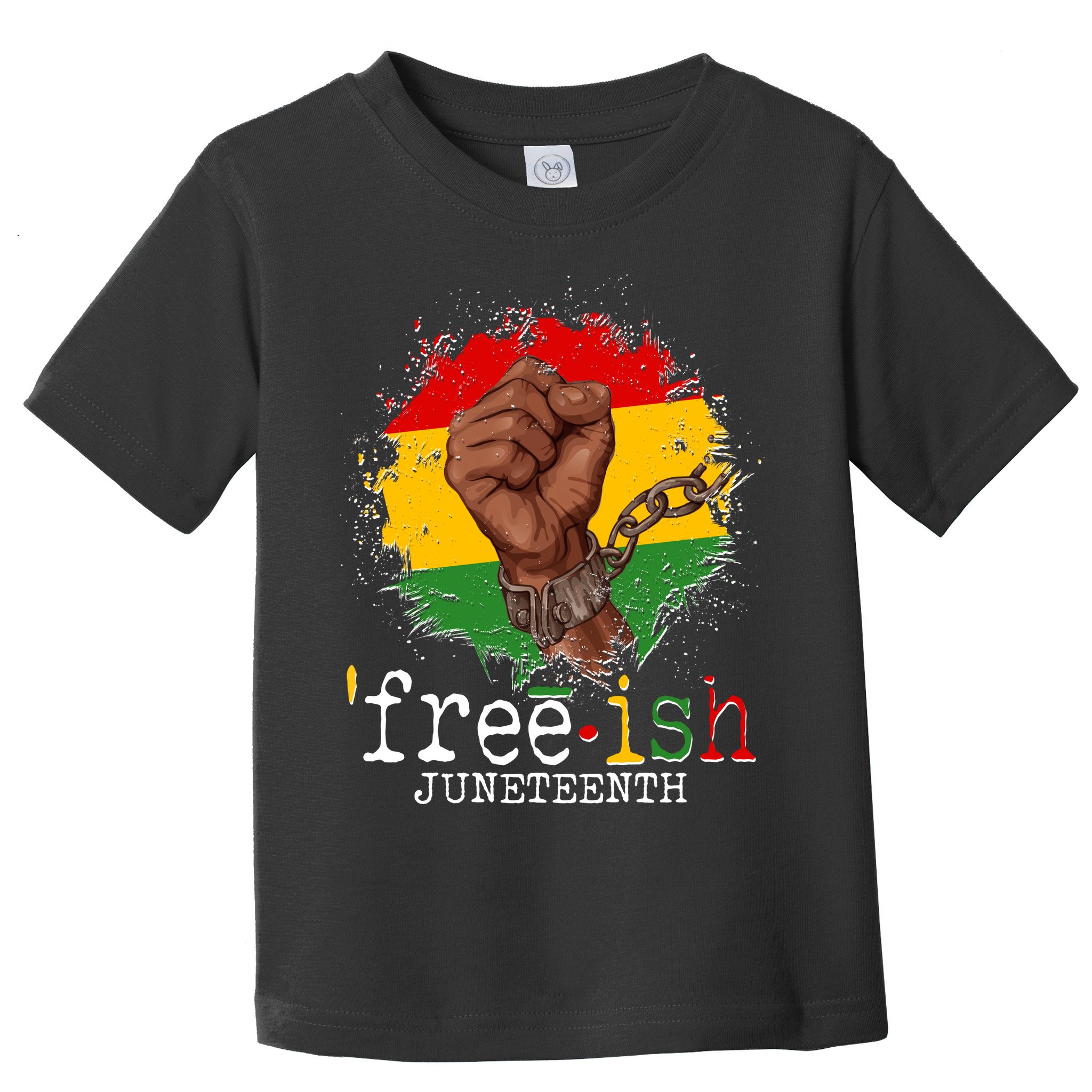 Freeish Juneteenth June 19 Fist Breaking Chains Toddler T-Shirt