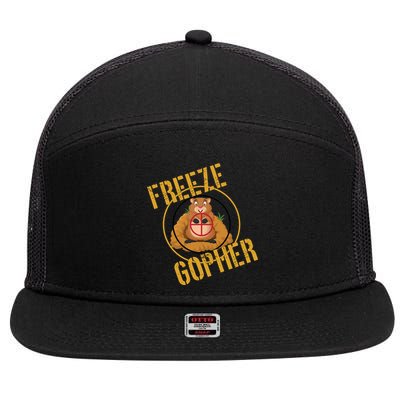 Freeze Gopher 7 Panel Mesh Trucker Snapback Hat