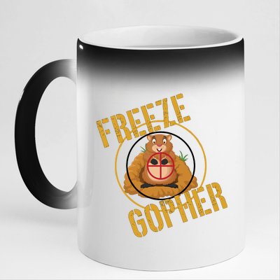 Freeze Gopher 11oz Black Color Changing Mug