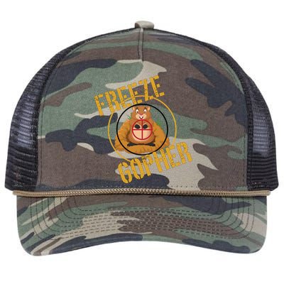 Freeze Gopher Retro Rope Trucker Hat Cap