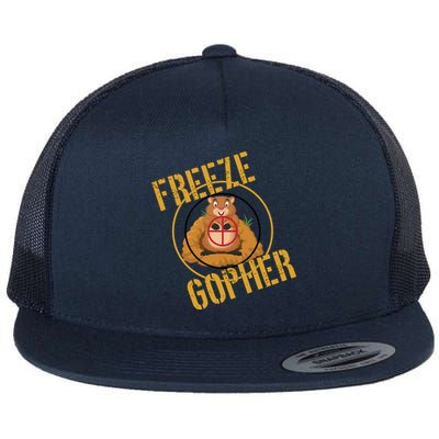 Freeze Gopher Flat Bill Trucker Hat