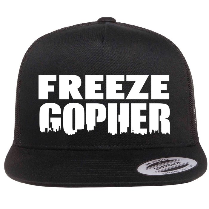 Freeze Gopher Logo Flat Bill Trucker Hat