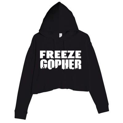 Freeze Gopher Logo Crop Fleece Hoodie