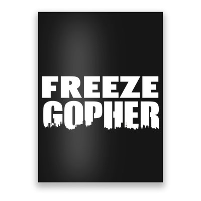 Freeze Gopher Logo Poster