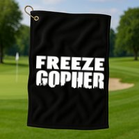 Freeze Gopher Logo Golf Towel