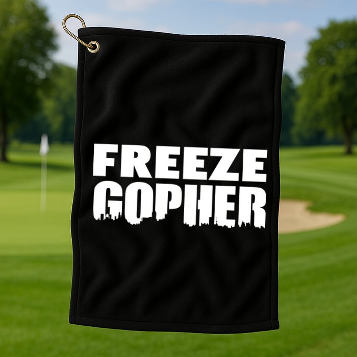 Freeze Gopher Logo Golf Towel