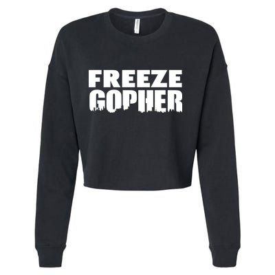 Freeze Gopher Logo Cropped Pullover Crew