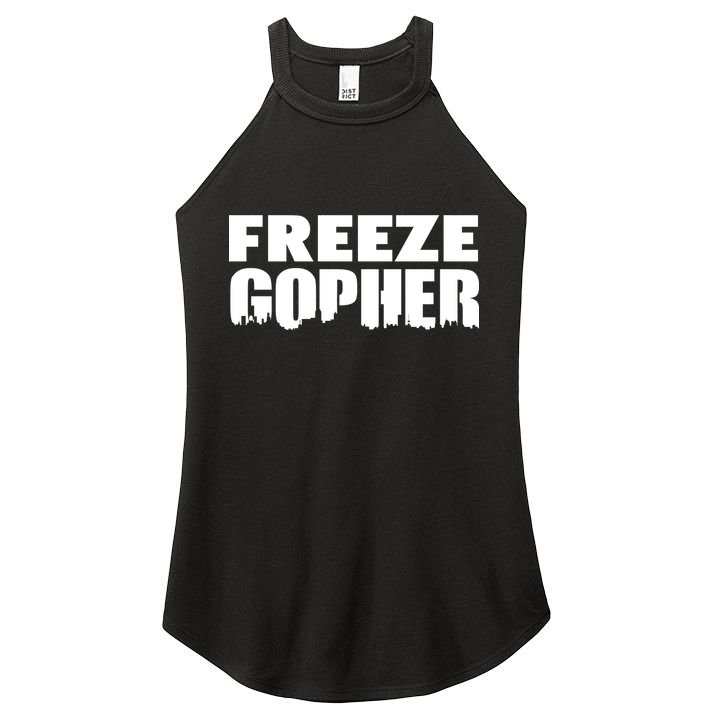 Freeze Gopher Logo Women's Perfect Tri Rocker Tank