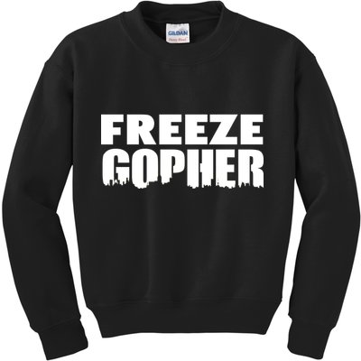 Freeze Gopher Logo Kids Sweatshirt