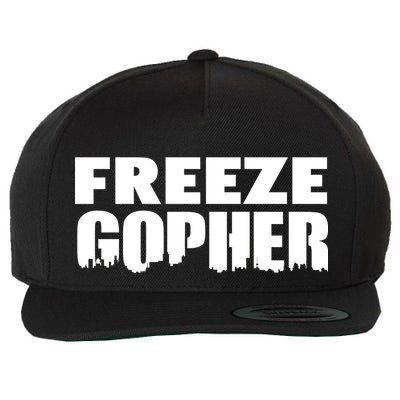 Freeze Gopher Logo Wool Snapback Cap