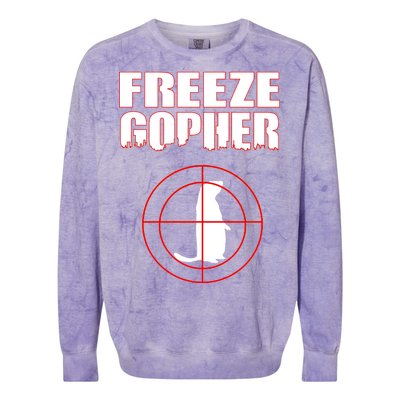 Freeze Gopher Target Colorblast Crewneck Sweatshirt