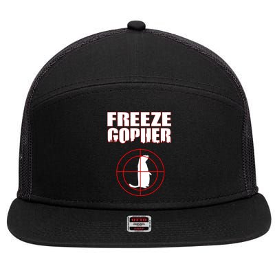 Freeze Gopher Target 7 Panel Mesh Trucker Snapback Hat