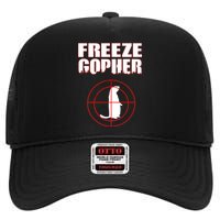 Freeze Gopher Target High Crown Mesh Back Trucker Hat