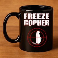 Freeze Gopher Target 11oz C Handle Ceramic Mug