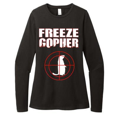 Freeze Gopher Target Womens CVC Long Sleeve Shirt