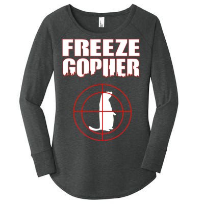 Freeze Gopher Target Women's Perfect Tri Tunic Long Sleeve Shirt