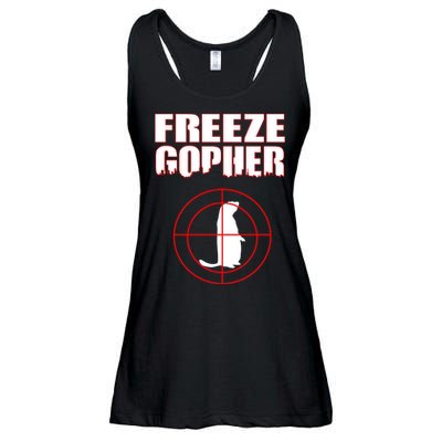 Freeze Gopher Target Ladies Essential Flowy Tank