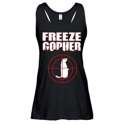 Freeze Gopher Target Ladies Essential Flowy Tank