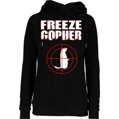 Freeze Gopher Target Womens Funnel Neck Pullover Hood