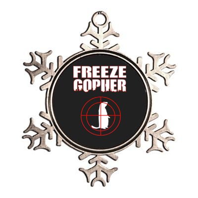 Freeze Gopher Target Metallic Star Ornament