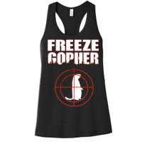 Freeze Gopher Target Women's Racerback Tank