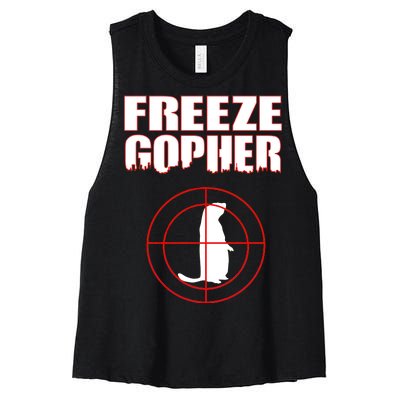 Freeze Gopher Target Women's Racerback Cropped Tank