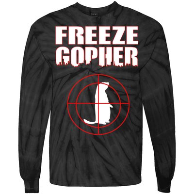 Freeze Gopher Target Tie-Dye Long Sleeve Shirt