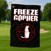 Freeze Gopher Target Golf Towel