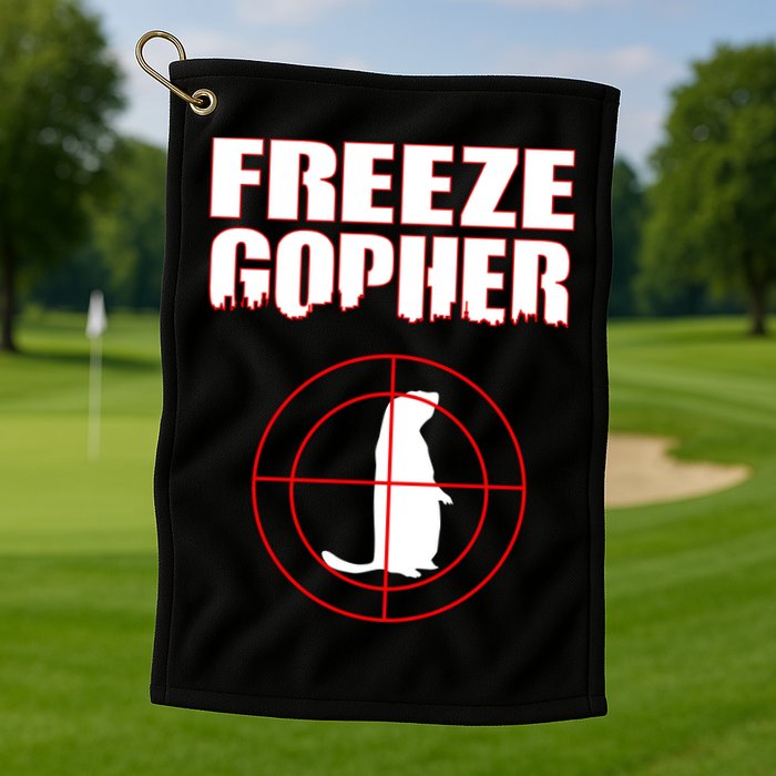 Freeze Gopher Target Golf Towel