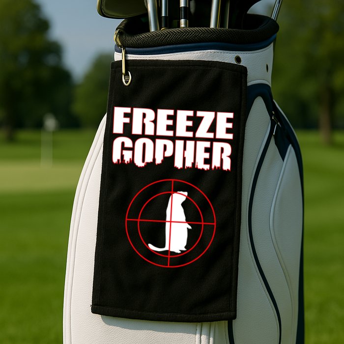 Freeze Gopher Target Golf Towel