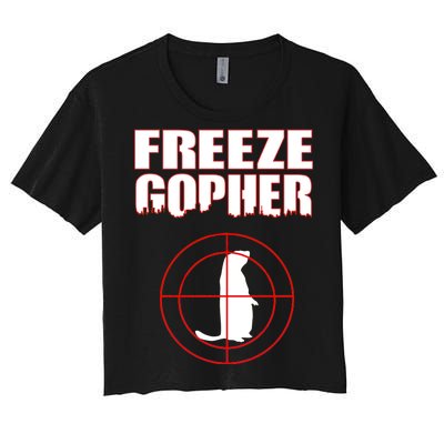 Freeze Gopher Target Women's Crop Top Tee