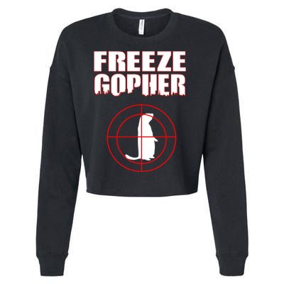 Freeze Gopher Target Cropped Pullover Crew