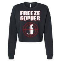 Freeze Gopher Target Cropped Pullover Crew