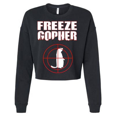 Freeze Gopher Target Cropped Pullover Crew