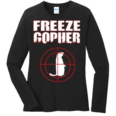 Freeze Gopher Target Ladies Long Sleeve Shirt